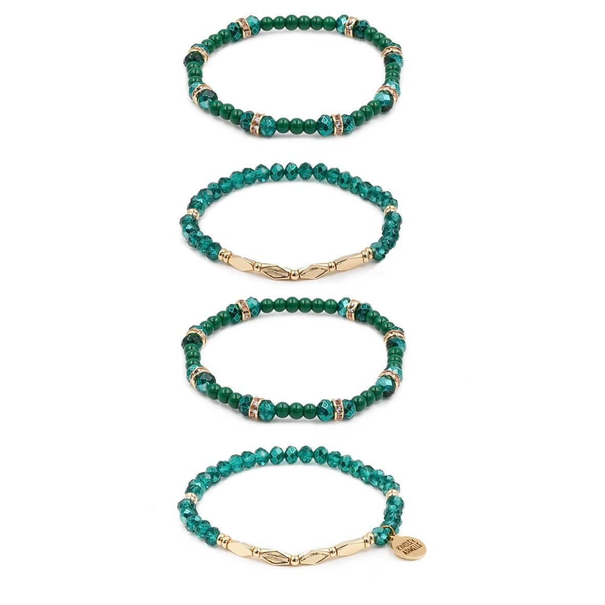 RETAIL $50 *Kinsley Armelle Stacked Collection Jade Bracelet Set*