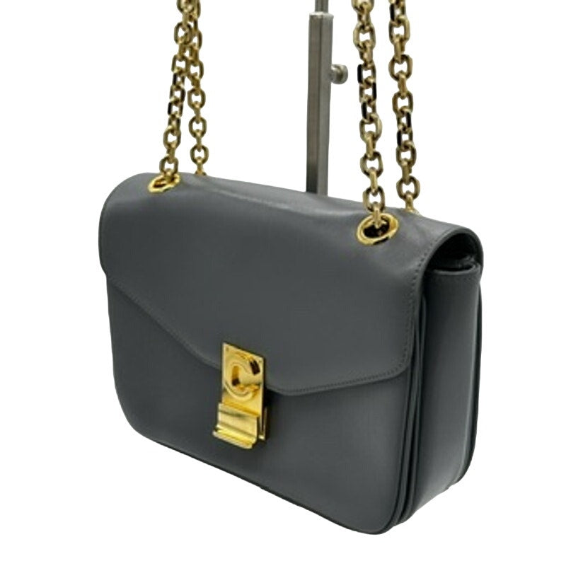 Celine Shiny Calfskin Medium C Bag Blue Grey 2018 collection! Gorgeous!