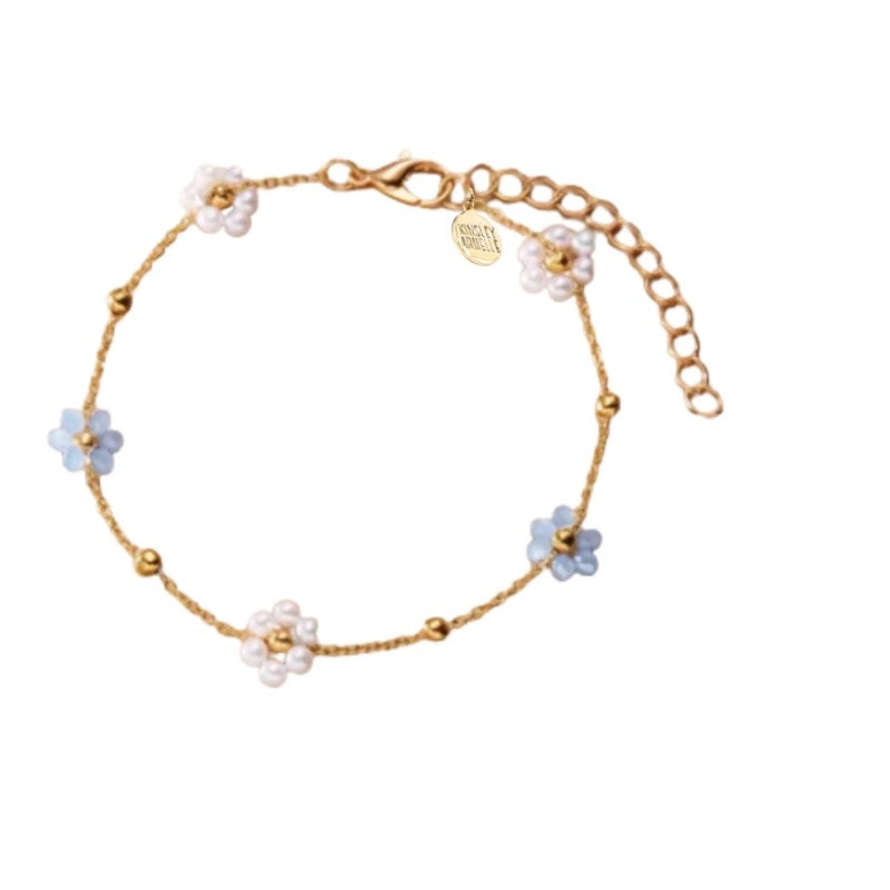 RETAIL $25 Kinsley Armelle Daisy Collection Pearl Bracelet