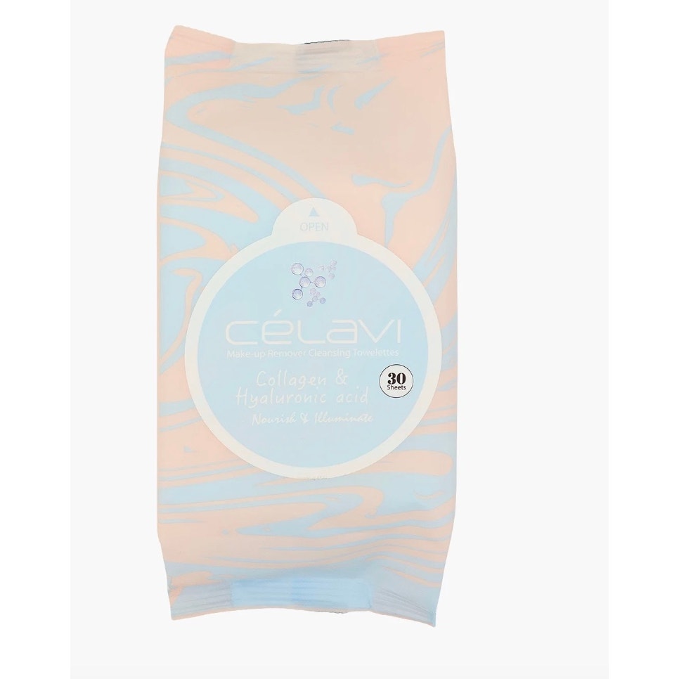 K-Care Celavi Makeup Remover Wipes 30 pieces per*Collagen Hyaluronic Acid*2 pk