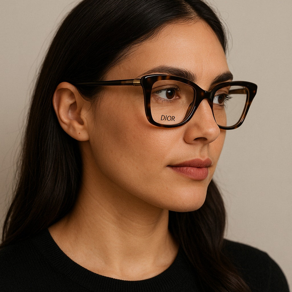 Miss Dior Eye Glasses*54 MM* NEW in Box* Tortoise Shell