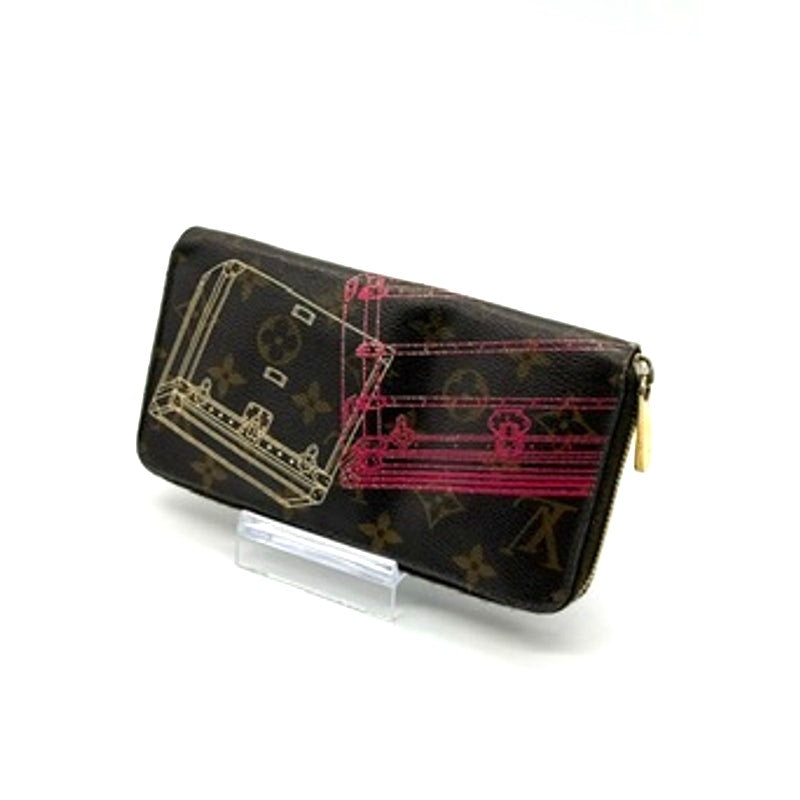 LOUIS VUITTON  Monogram 2014 Animation Silk Screen of Trunks*Limited Ed. Wallet*