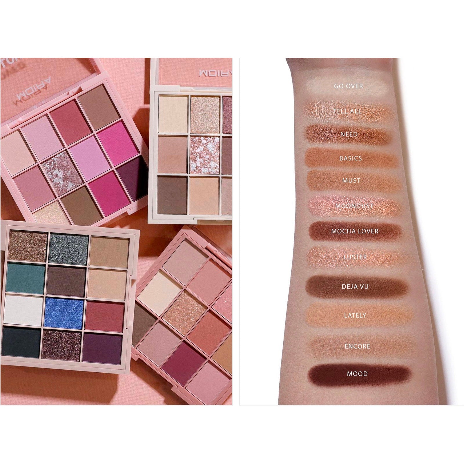 K-Care: Moira Beauty 4 Type Pigment Palette*Essential Nudes*Korean Makeup*