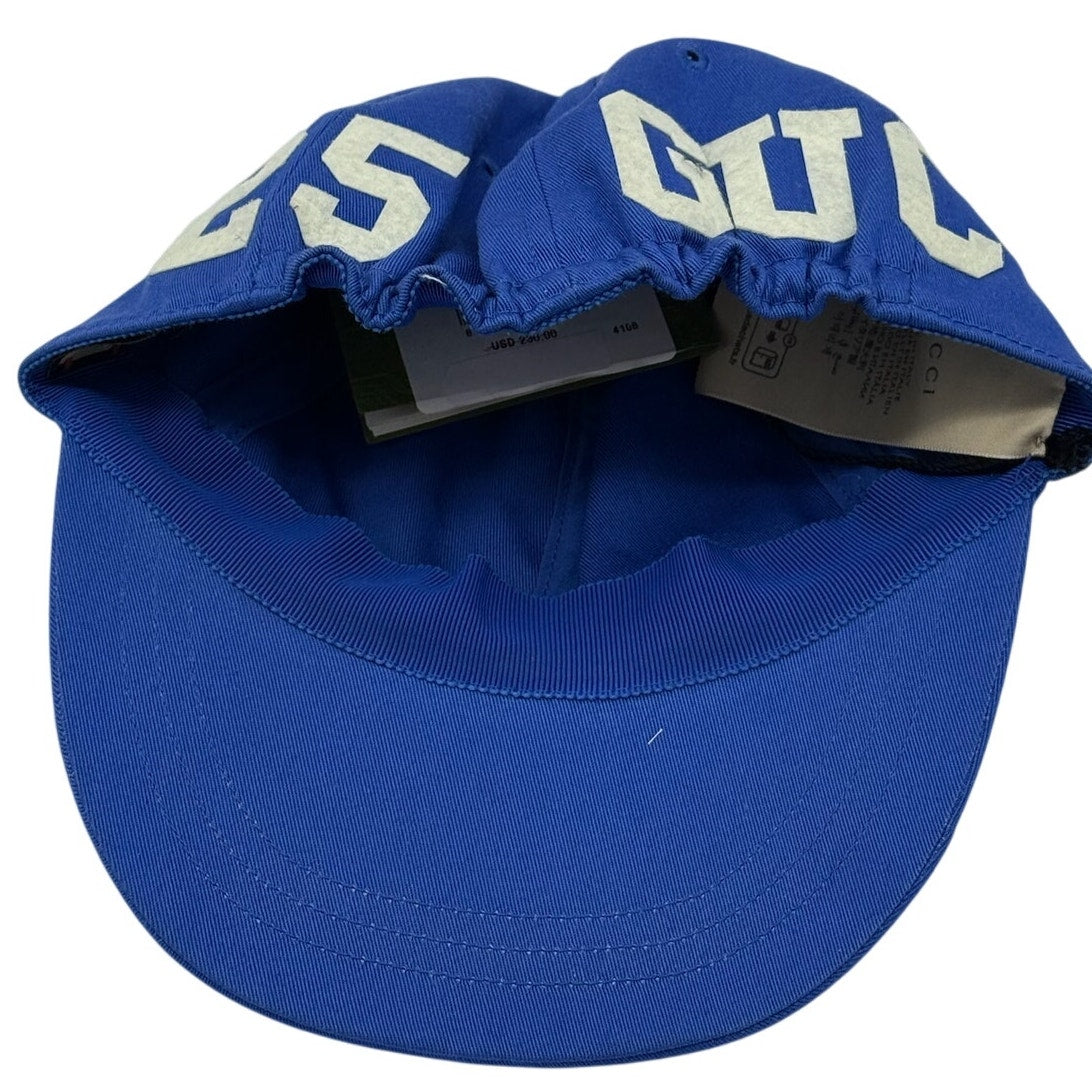 RETAIL $250 Gucci Logo Monogram #25 Blue Baseball Cap*New w/ Tags*SIZE M