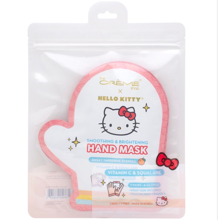 K-Care: the CREME SHOP X HELLO KITTY Sweet Tangerine Scented Hand Mask Set Of 3