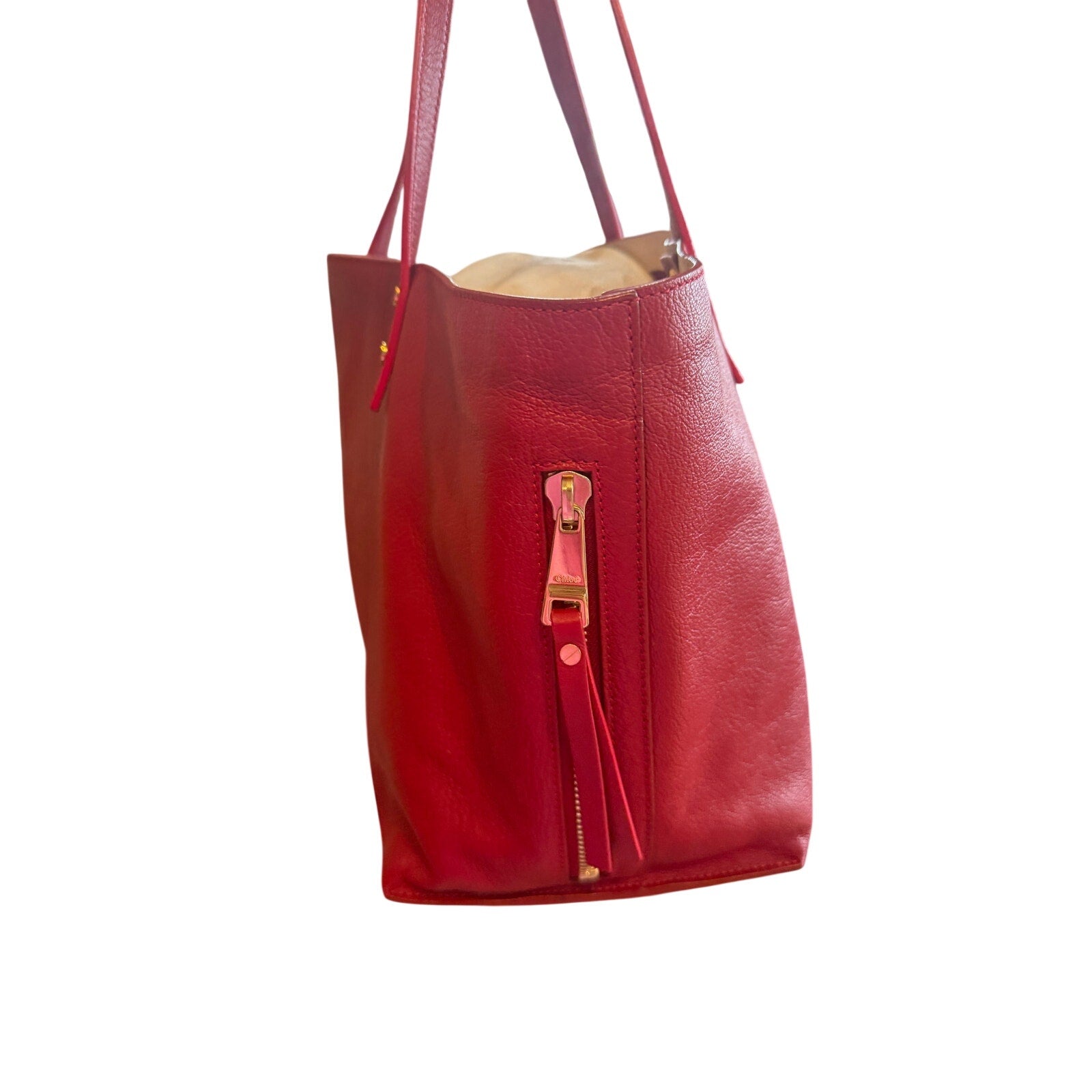 Chloe Red Leather Tote*Gorgeous condition*with COA
