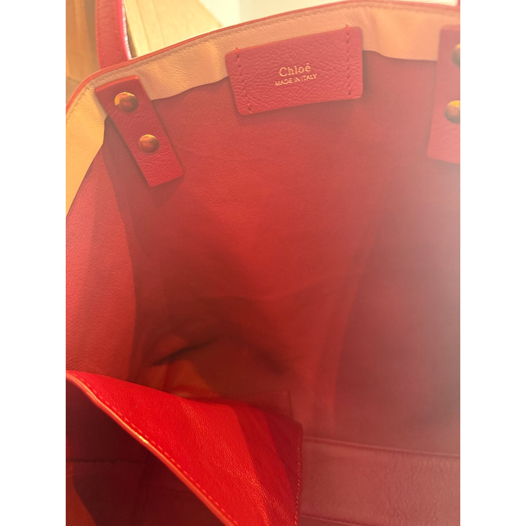 Chloe Red Leather Tote*Gorgeous condition*with COA