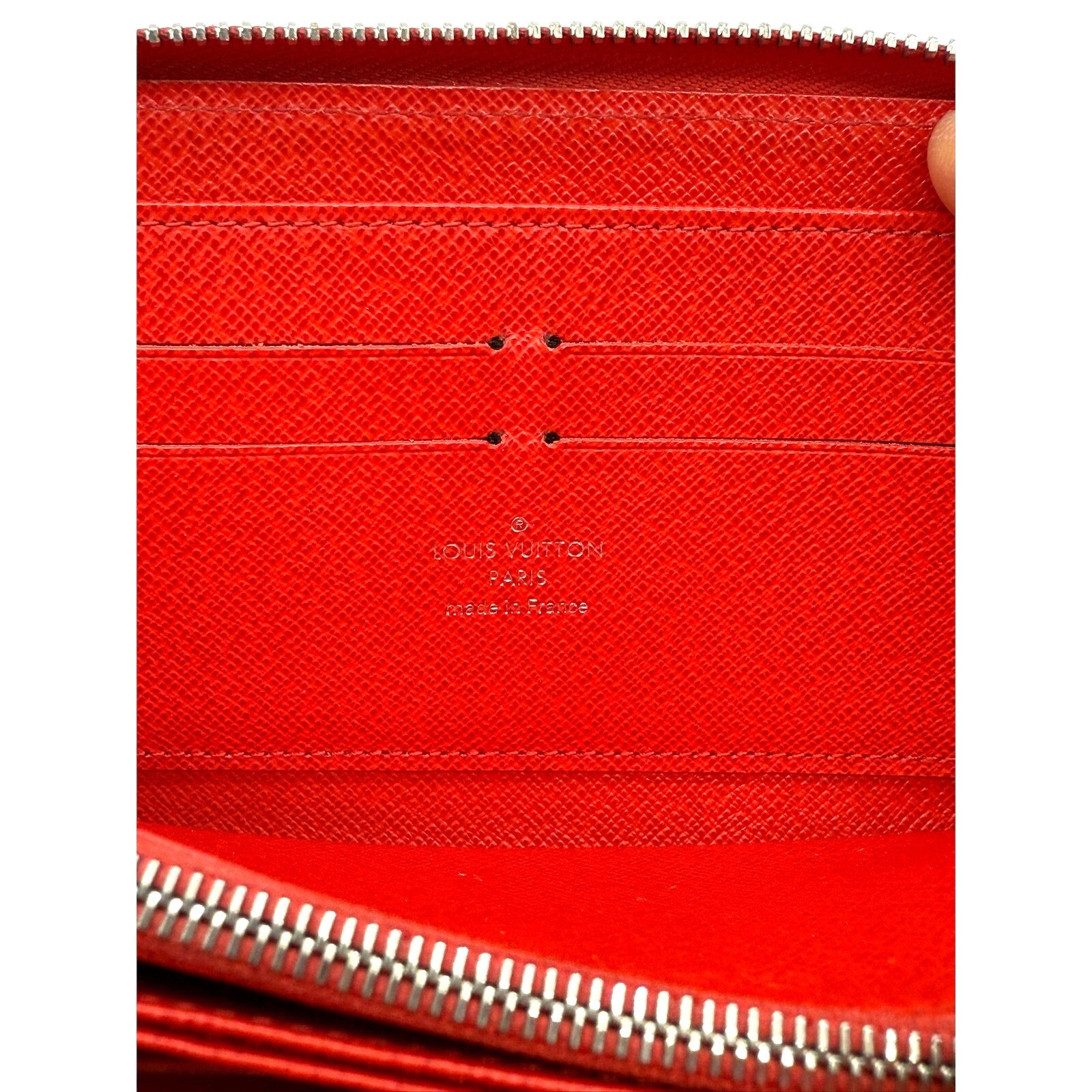 Louis Vuitton Epi Rouge Zippy Wallet Zip Long Wallet Red*Excellent condition