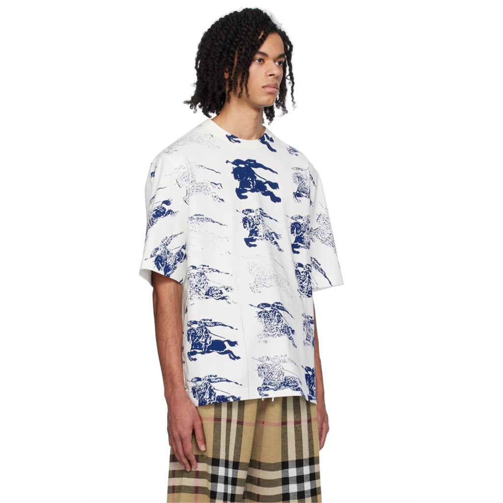 RETAIL $660 Burberry White EKD T-Shirt*Men's Large*NEW with Tags