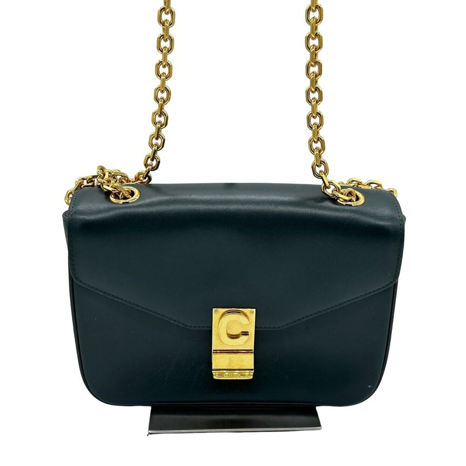 Celine Shiny Calfskin Medium C‎ Bag Hunter Green 2018 collection! Gorgeous!