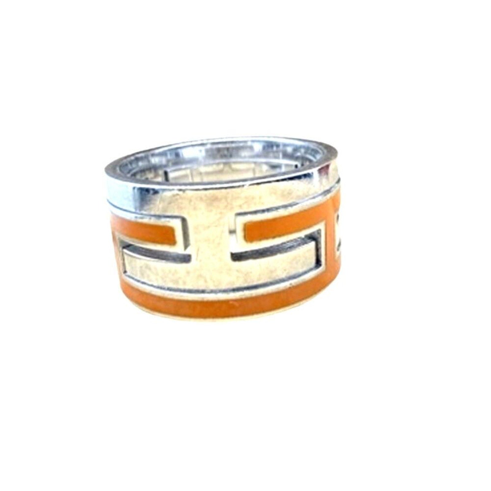 Hermès Enamel Arcane‎ Moveable H Ring*Comes w/Unbranded Jewelry Box*SZ 4 7/8