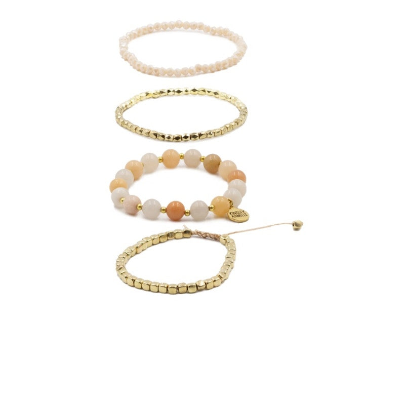 RETAIL $50 *Kinsley Armelle Stacked Collection Dawn Bracelet Set*4 Bracelets